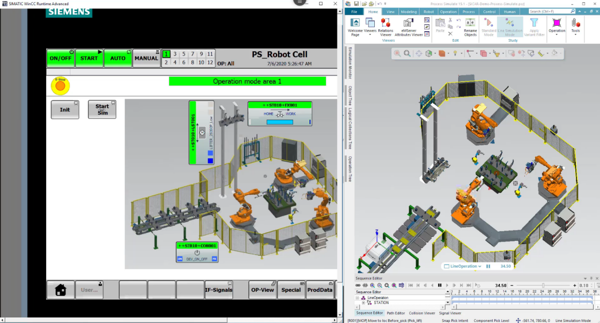 Digital twin virtual commissioning technology platform