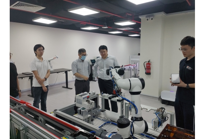 Dolang group Photovoltaic Light Personalized Customization Production Line displayed at Singapore NTU Nanyang Technological University Public Day.