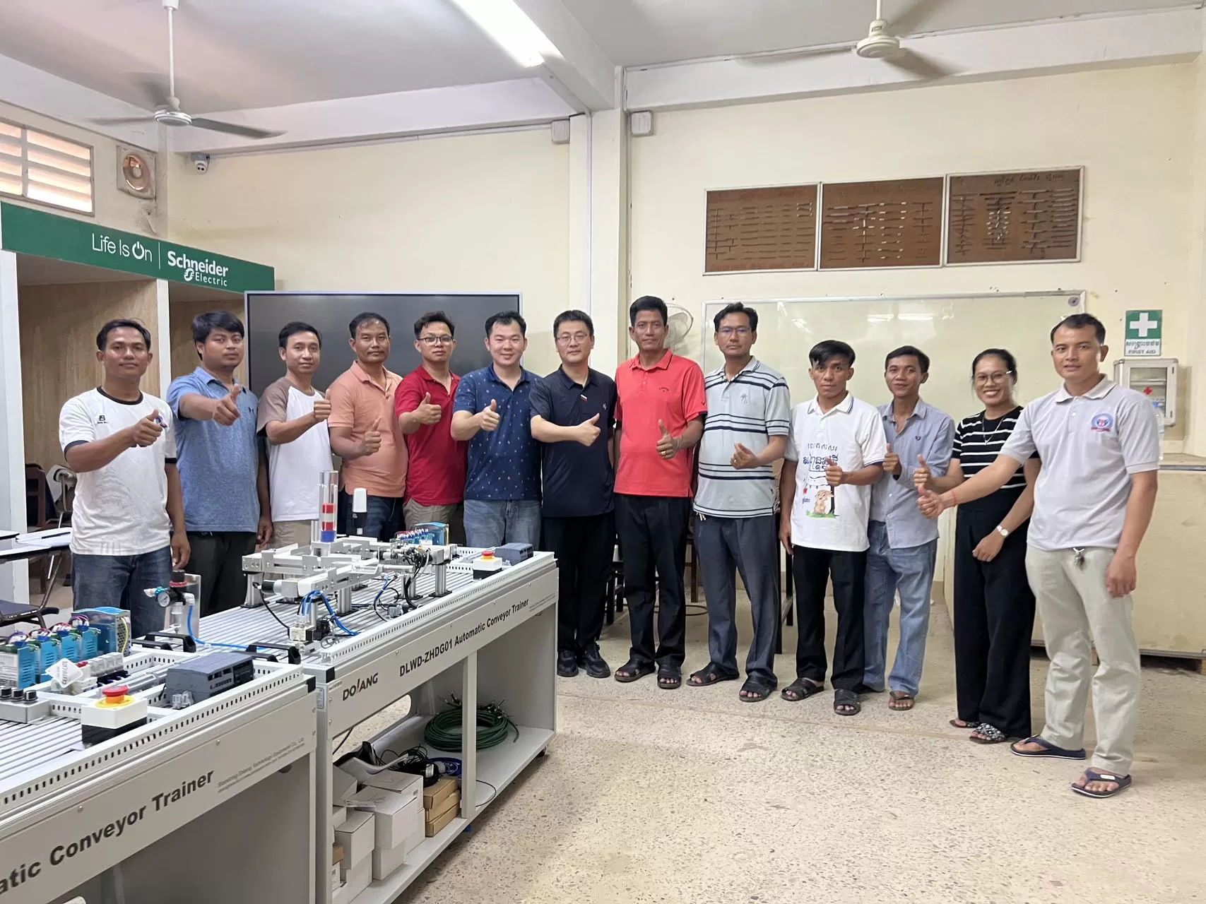 Dolang provide training equipment to Cambodian vocational schools.