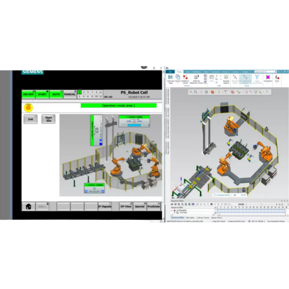 Digital twin virtual commissioning technology platform